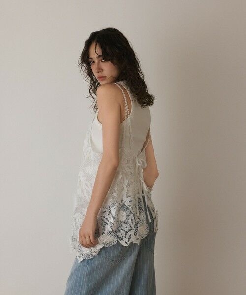 GRACE CONTINENTAL / グレースコンチネンタル キャミソール・チューブトップ | フラワーレースキャミソール | 詳細5