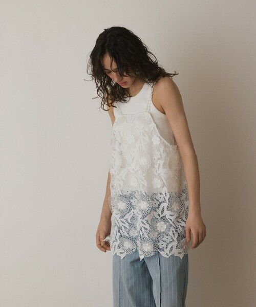 GRACE CONTINENTAL / グレースコンチネンタル キャミソール・チューブトップ | フラワーレースキャミソール | 詳細6