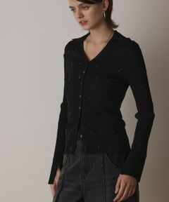 GRACE CONTINENTAL / グレースコンチネンタル ニット・セーター | ビジューリブニットトップ