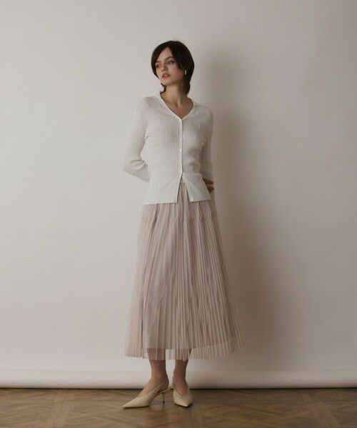 GRACE CONTINENTAL / グレースコンチネンタル ニット・セーター | ビジューリブニットトップ | 詳細1