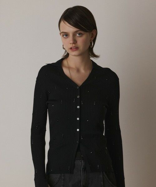 GRACE CONTINENTAL / グレースコンチネンタル ニット・セーター | ビジューリブニットトップ | 詳細15