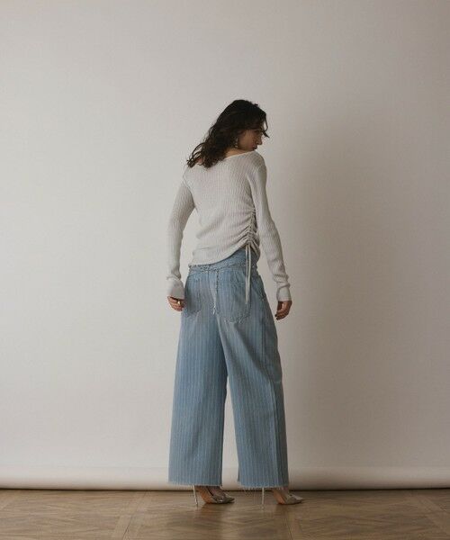 GRACE CONTINENTAL / グレースコンチネンタル カットソー | ラメリブクルーネックトップ | 詳細5