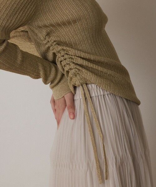 GRACE CONTINENTAL / グレースコンチネンタル カットソー | ラメリブクルーネックトップ | 詳細27