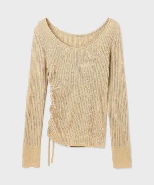 GRACE CONTINENTAL / グレースコンチネンタル カットソー | ラメリブクルーネックトップ | 詳細29