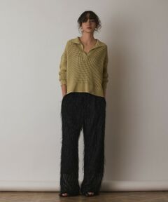 GRACE CONTINENTAL / グレースコンチネンタル ニット・セーター | メッシュVネックニットトップ