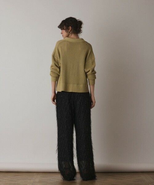 GRACE CONTINENTAL☆メッシュ2wayニットトップ メッシュVネックニットトップ / GRACE CONTINENTAL | GRACE