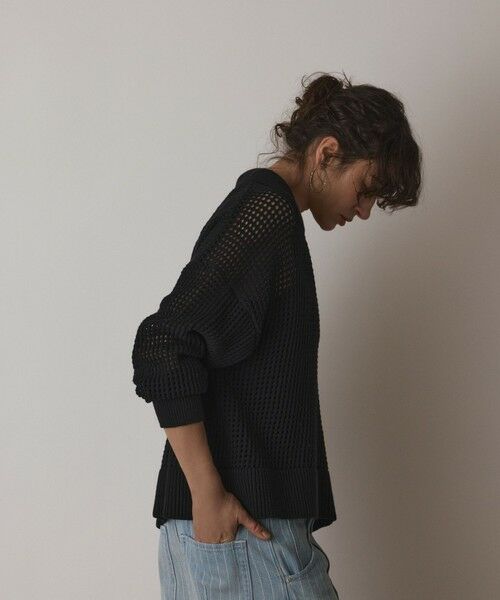 GRACE CONTINENTAL / グレースコンチネンタル ニット・セーター | メッシュVネックニットトップ | 詳細26