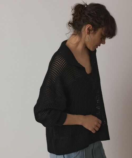 メッシュVネックニットトップ メッシュVネックニットトップ / GRACE CONTINENTAL | GRACE