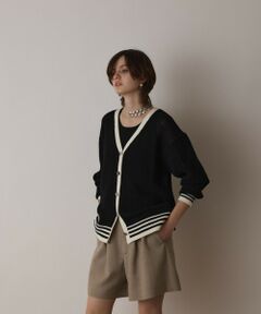GRACE CONTINENTAL / グレースコンチネンタル カーディガン・ボレロ | メッシュラインニットカーディガン