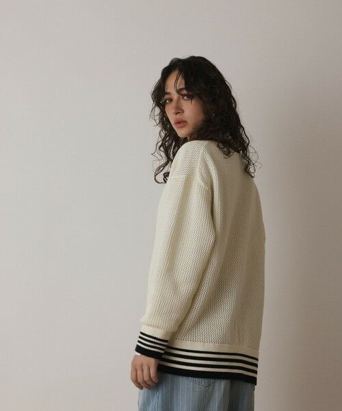 GRACE CONTINENTAL / グレースコンチネンタル カーディガン・ボレロ | メッシュラインニットカーディガン | 詳細6