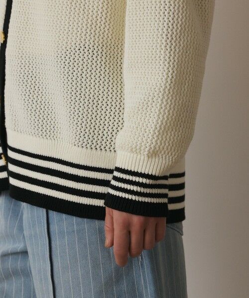 GRACE CONTINENTAL / グレースコンチネンタル カーディガン・ボレロ | メッシュラインニットカーディガン | 詳細8