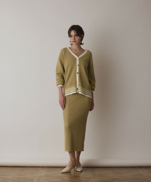 GRACE CONTINENTAL / グレースコンチネンタル カーディガン・ボレロ | メッシュラインニットカーディガン | 詳細14