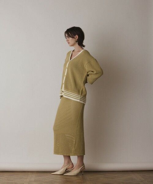 GRACE CONTINENTAL / グレースコンチネンタル カーディガン・ボレロ | メッシュラインニットカーディガン | 詳細15