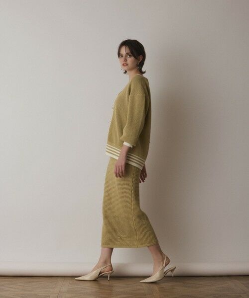 GRACE CONTINENTAL / グレースコンチネンタル カーディガン・ボレロ | メッシュラインニットカーディガン | 詳細16