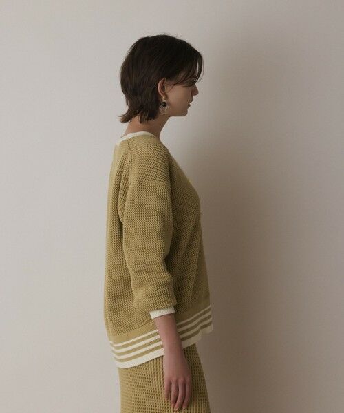 GRACE CONTINENTAL / グレースコンチネンタル カーディガン・ボレロ | メッシュラインニットカーディガン | 詳細18