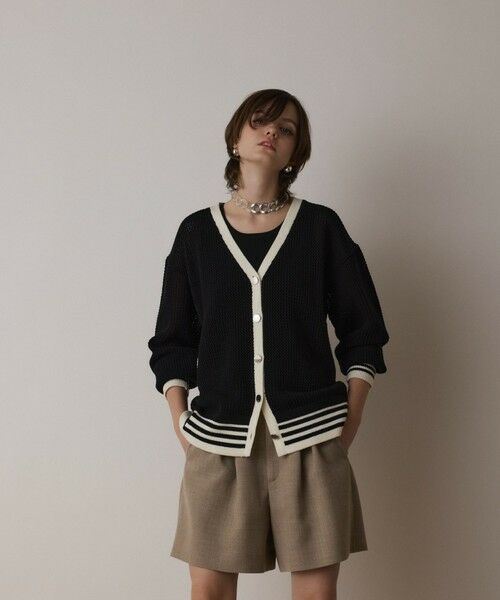 GRACE CONTINENTAL / グレースコンチネンタル カーディガン・ボレロ | メッシュラインニットカーディガン | 詳細21