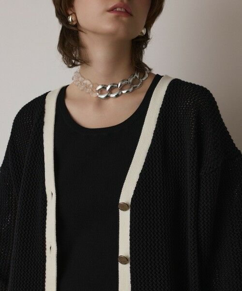 GRACE CONTINENTAL / グレースコンチネンタル カーディガン・ボレロ | メッシュラインニットカーディガン | 詳細27