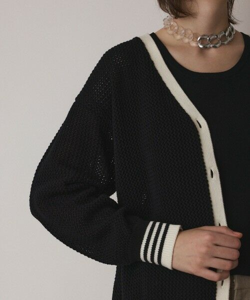 GRACE CONTINENTAL / グレースコンチネンタル カーディガン・ボレロ | メッシュラインニットカーディガン | 詳細29