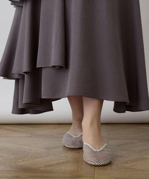 GRACE CONTINENTAL / グレースコンチネンタル ミニ・ひざ丈スカート | イレヘムサテンスカート | 詳細13