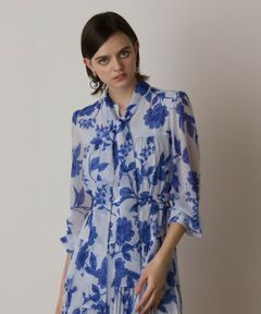 GRACE CONTINENTAL / グレースコンチネンタル ロング・マキシ丈ワンピース | フラワープリントプリーツワンピース