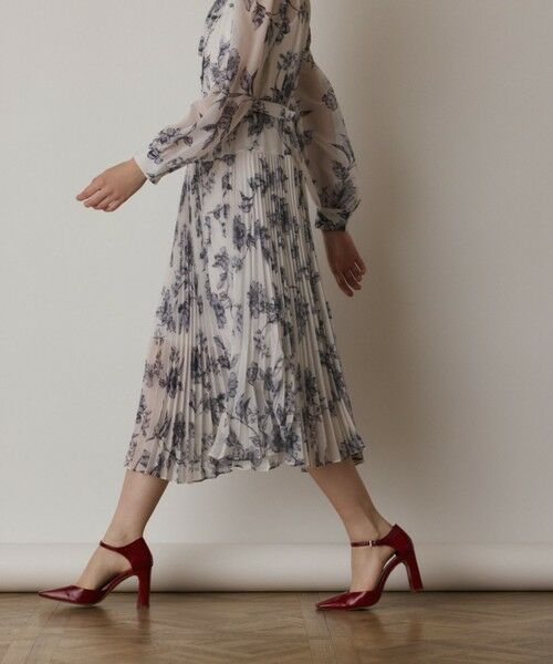 グレースコンチネンタル フラワープリントプリーツワンピース 36サイズ フラワープリントプリーツワンピース / GRACE CONTINENTAL