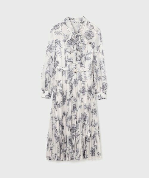 グレースコンチネンタル　フラワープリントロングシャツワンピース GRACE CONTINENTAL フラワープリントロングシャツワンピース