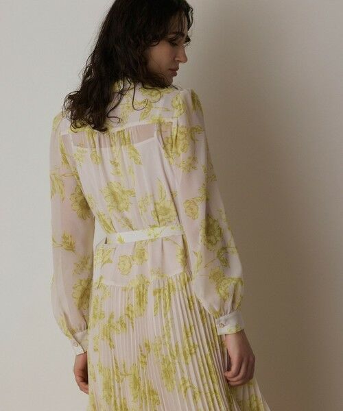 GRACE CONTINENTAL / グレースコンチネンタル ロング・マキシ丈ワンピース | フラワープリントプリーツワンピース | 詳細12