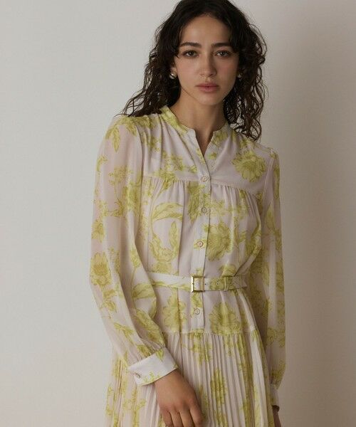 GRACE CONTINENTAL / グレースコンチネンタル ロング・マキシ丈ワンピース | フラワープリントプリーツワンピース | 詳細15