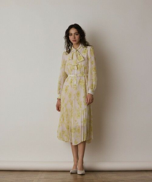 GRACE CONTINENTAL / グレースコンチネンタル ロング・マキシ丈ワンピース | フラワープリントプリーツワンピース | 詳細9