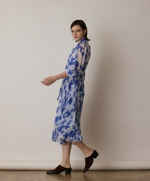 GRACE CONTINENTAL / グレースコンチネンタル ロング・マキシ丈ワンピース | フラワープリントプリーツワンピース | 詳細20