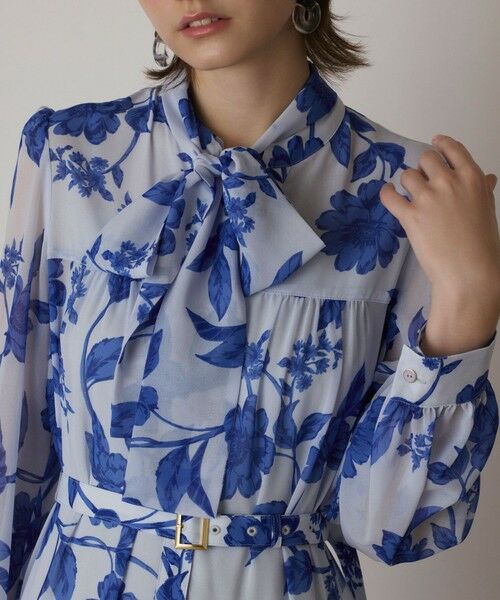 GRACE CONTINENTAL / グレースコンチネンタル ロング・マキシ丈ワンピース | フラワープリントプリーツワンピース | 詳細24