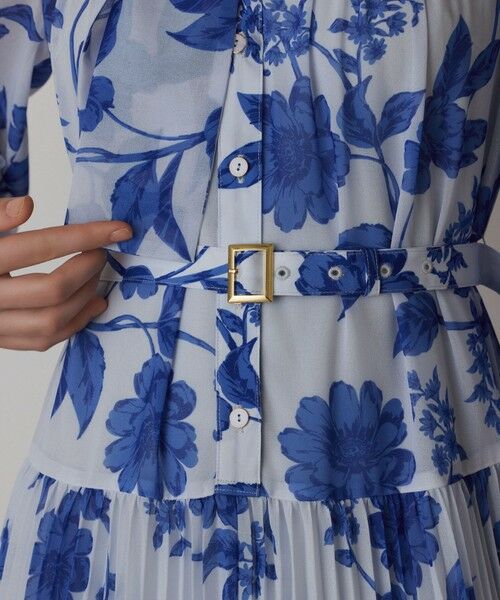 GRACE CONTINENTAL / グレースコンチネンタル ロング・マキシ丈ワンピース | フラワープリントプリーツワンピース | 詳細25