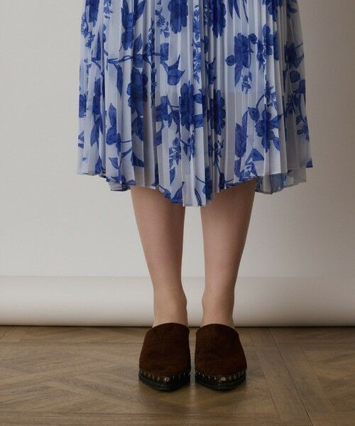 GRACE CONTINENTAL / グレースコンチネンタル ロング・マキシ丈ワンピース | フラワープリントプリーツワンピース | 詳細28