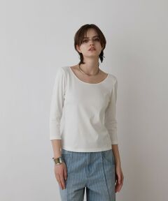 GRACE CONTINENTAL / グレースコンチネンタル その他トップス | テレコボートネックトップ