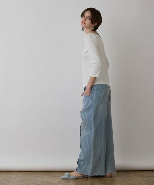 GRACE CONTINENTAL / グレースコンチネンタル その他トップス | テレコボートネックトップ | 詳細6