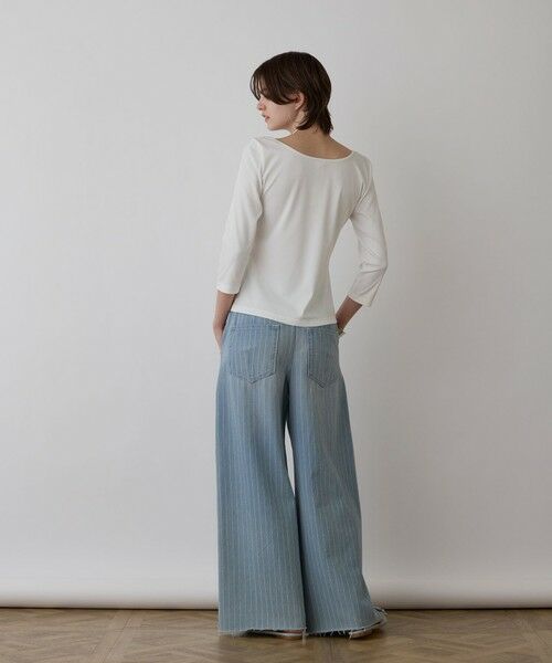 GRACE CONTINENTAL / グレースコンチネンタル その他トップス | テレコボートネックトップ | 詳細7