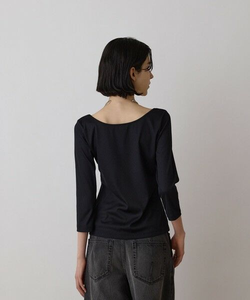 GRACE CONTINENTAL / グレースコンチネンタル その他トップス | テレコボートネックトップ | 詳細16