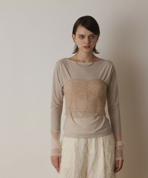 GRACE CONTINENTAL / グレースコンチネンタル キャミソール・チューブトップ | チュールベアトップ | 詳細2