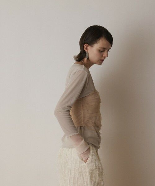 GRACE CONTINENTAL / グレースコンチネンタル キャミソール・チューブトップ | チュールベアトップ | 詳細3