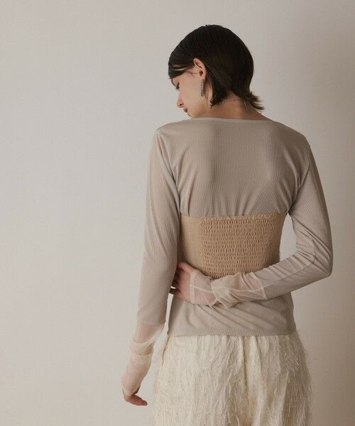 GRACE CONTINENTAL / グレースコンチネンタル キャミソール・チューブトップ | チュールベアトップ | 詳細4