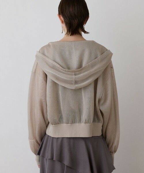 GRACE CONTINENTAL / グレースコンチネンタル パーカー | シアーニットパーカー | 詳細6