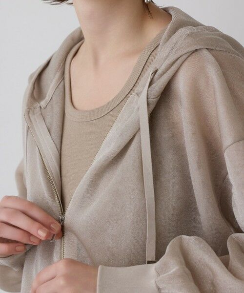 GRACE CONTINENTAL / グレースコンチネンタル パーカー | シアーニットパーカー | 詳細10