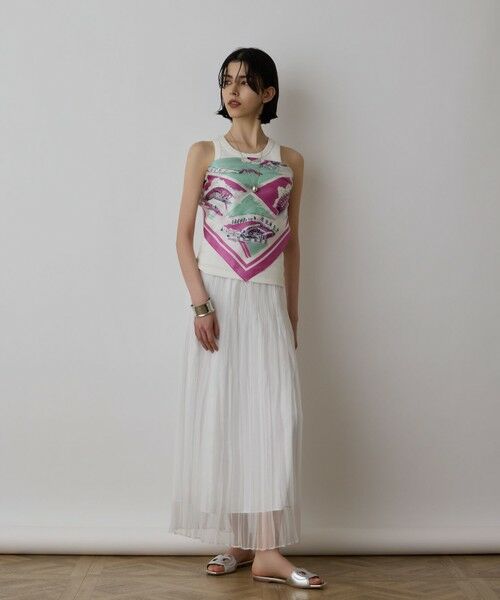 GRACE CONTINENTAL / グレースコンチネンタル バンダナ・スカーフ | スーヴェニールプリントスカーフ | 詳細5