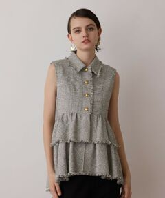 GRACE CONTINENTAL / グレースコンチネンタル シャツ・ブラウス | ツイードフリンジジレ