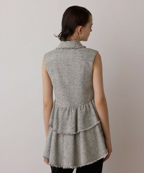 GRACE CONTINENTAL / グレースコンチネンタル シャツ・ブラウス | ツイードフリンジジレ | 詳細2