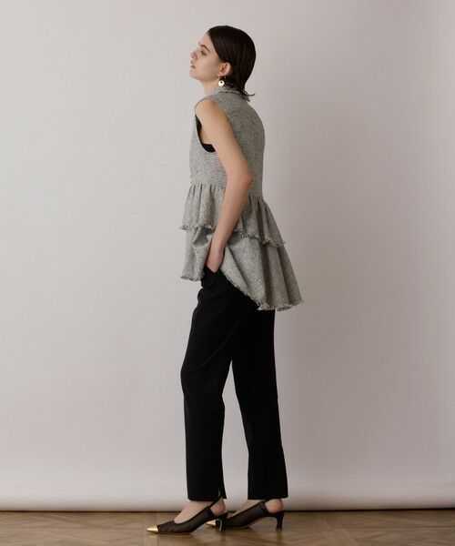 GRACE CONTINENTAL / グレースコンチネンタル シャツ・ブラウス | ツイードフリンジジレ | 詳細9