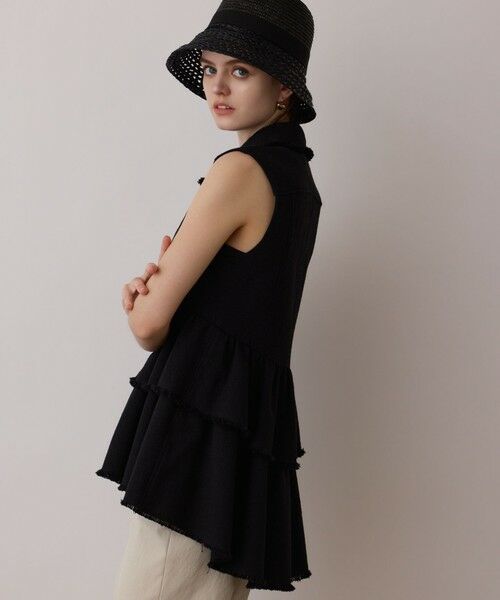 GRACE CONTINENTAL / グレースコンチネンタル シャツ・ブラウス | ツイードフリンジジレ | 詳細15