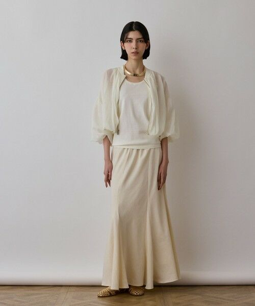 GRACE CONTINENTAL / グレースコンチネンタル ブルゾン | シアーニットバルーンジャケット | 詳細1