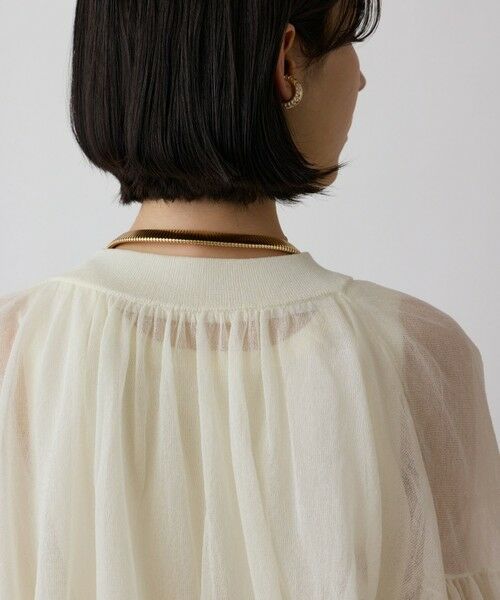 GRACE CONTINENTAL / グレースコンチネンタル ブルゾン | シアーニットバルーンジャケット | 詳細10