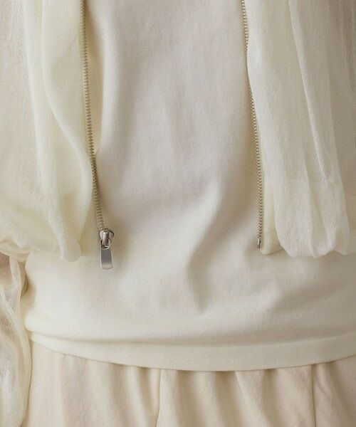 GRACE CONTINENTAL / グレースコンチネンタル ブルゾン | シアーニットバルーンジャケット | 詳細11